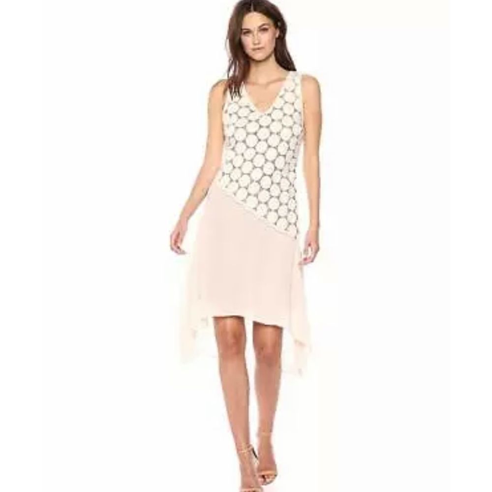 Anthro Tracy Reese Crochet Combo Optic White Dres… - Picture 2 of 8